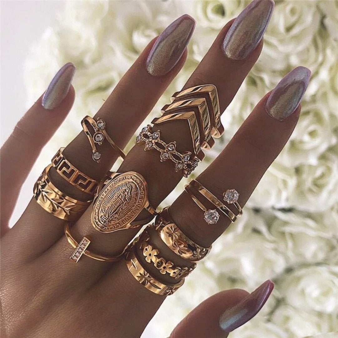 Exclusive Set of 8-12 Elegant Rings