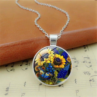 Sunflower Fall Necklace