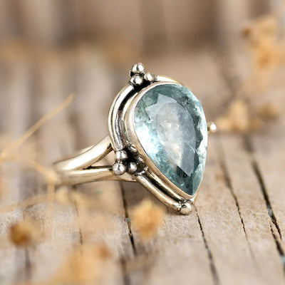 Radiant Colorful Gemstone Mosaic Ring