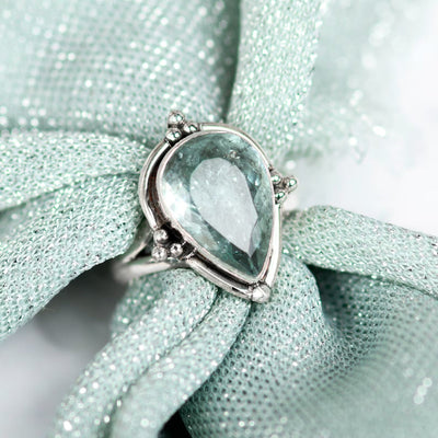 Radiant Colorful Gemstone Mosaic Ring