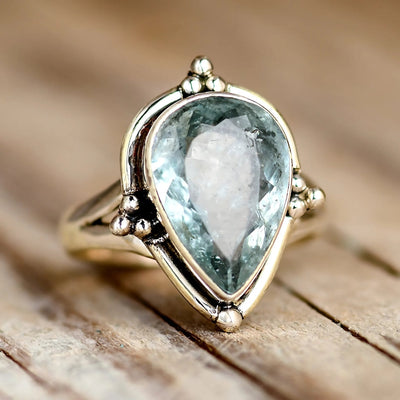 Radiant Colorful Gemstone Mosaic Ring