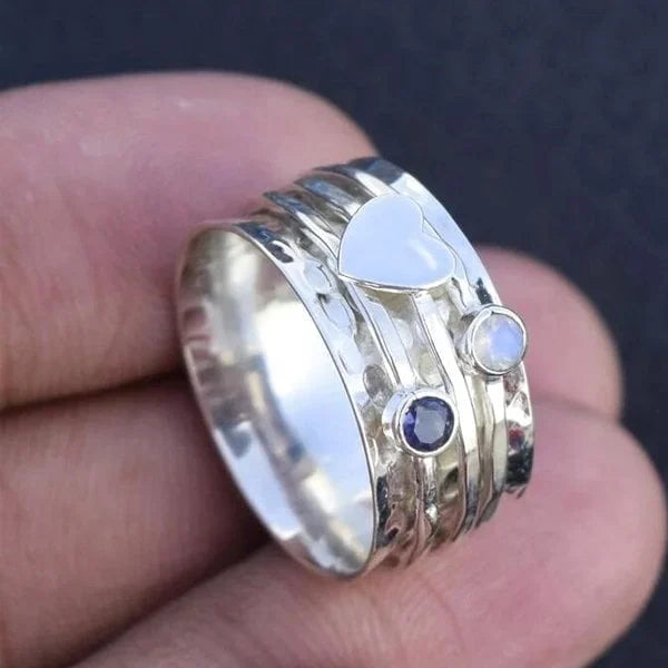Whirling Heart Ring