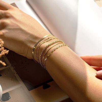 Isabella Vernetta Bracelet Set | Gold