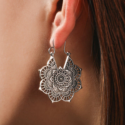 Lotus Mandala Elegance Earrings