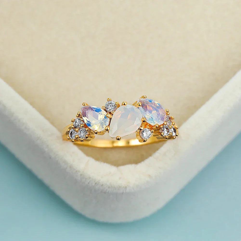 Radiant Moonstone Ring