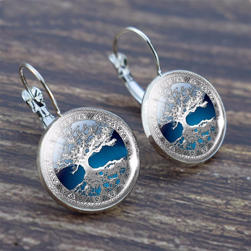 Silver Essence Tree Earrings