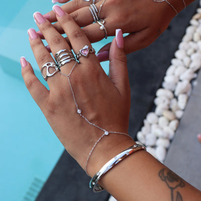 Silver Ripple Ring