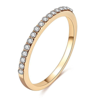 Moissanite Wedding Band | White Gold