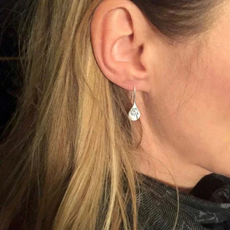 Exclusive 925 Sterling Silver Dandelion Earrings