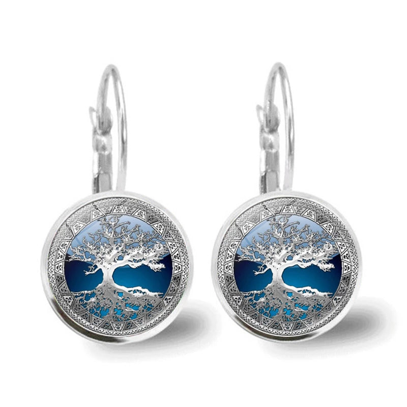 Silver Essence Tree Earrings