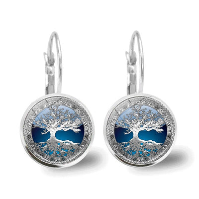 Silver Essence Tree Earrings