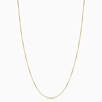Bodega Box Necklace | White Gold