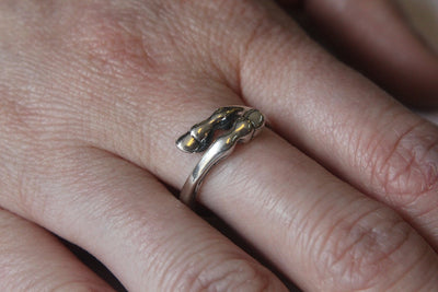 Horse Hoof Ring in Sterling Silver