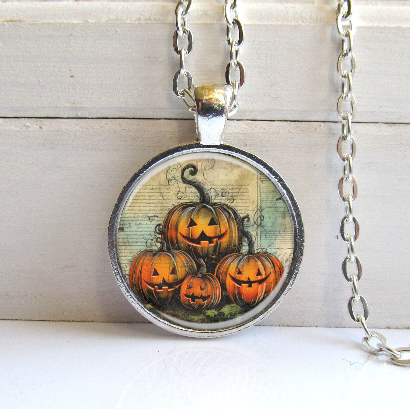 Halloween Pumpkin Necklace