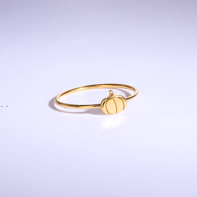 24k Gold Filled Pumpkin Ring Dainty Fall Jewelry