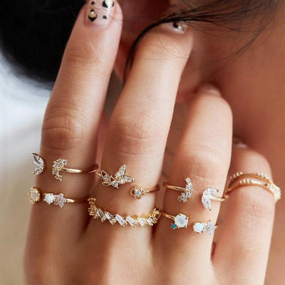Exclusive Set of 8-12 Elegant Rings