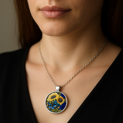 Sunflower Fall Necklace